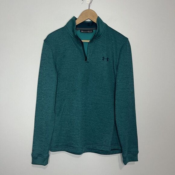 Under Armour Green Storm Coldgear 1/4 Zip M - Picture 1 of 3